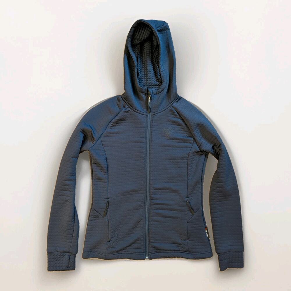 Rossignol Skpr Full-Zip Hoodie Polartec Fleece Navy Blue Women’s Slim Fit Size M